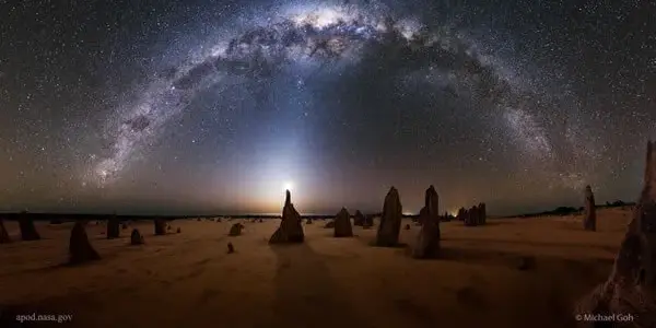 An image of a blue planets