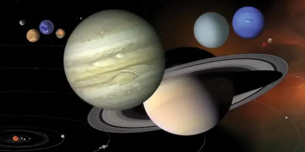 An image of Jupiter & saturn