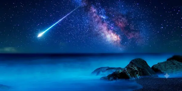 An image of a shooting star