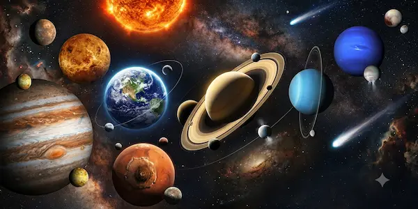 An image of the Solar System
